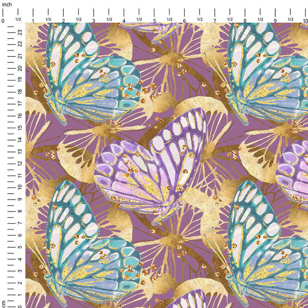 Purple Butterfly Fabric