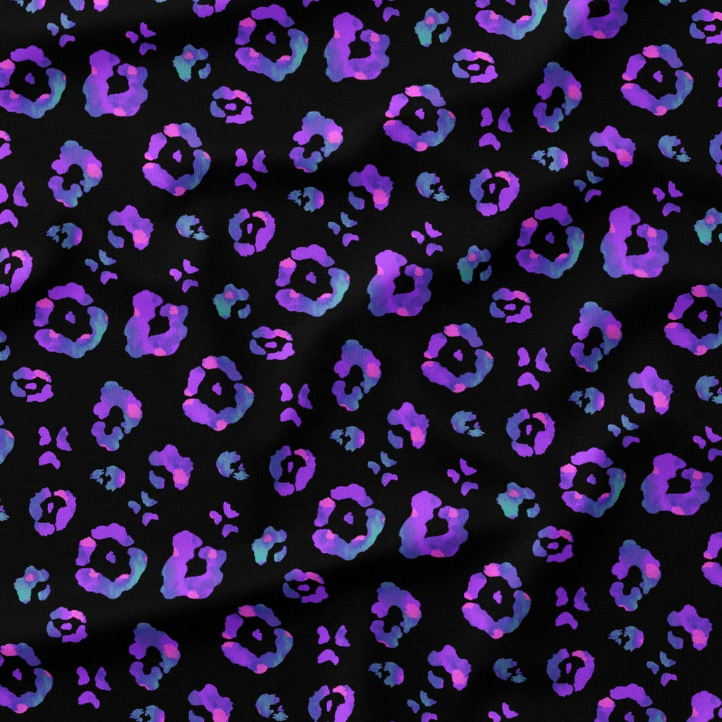 Purple Dye Leopard Fabric
