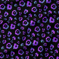 Purple Dye Leopard Fabric