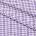 Purple Gingham Checks Fabric