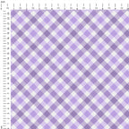Purple Gingham Checks Fabric