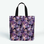 Purple Ink Skulls Fabric