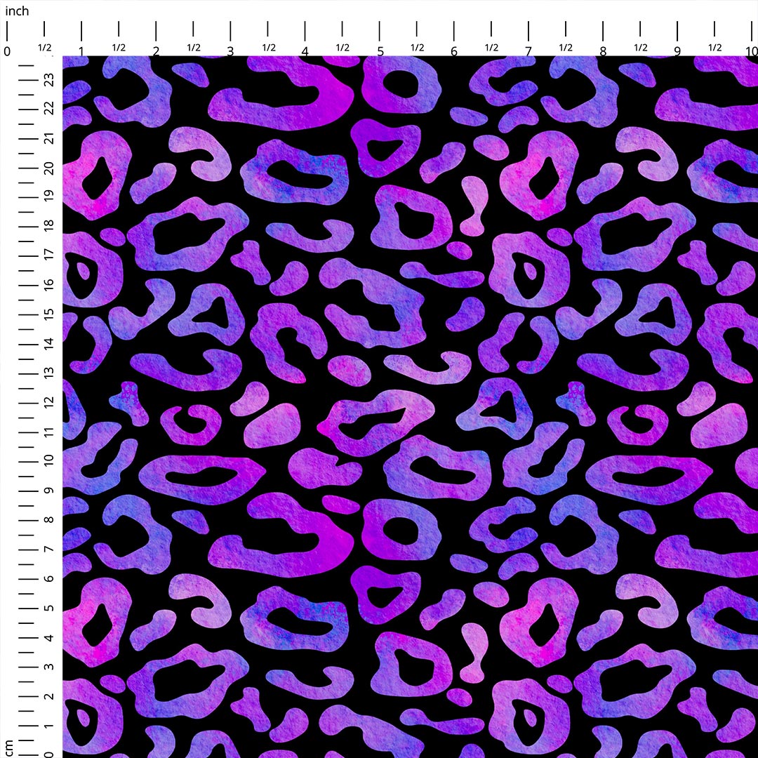 Purple Mist Cheetah Fabric