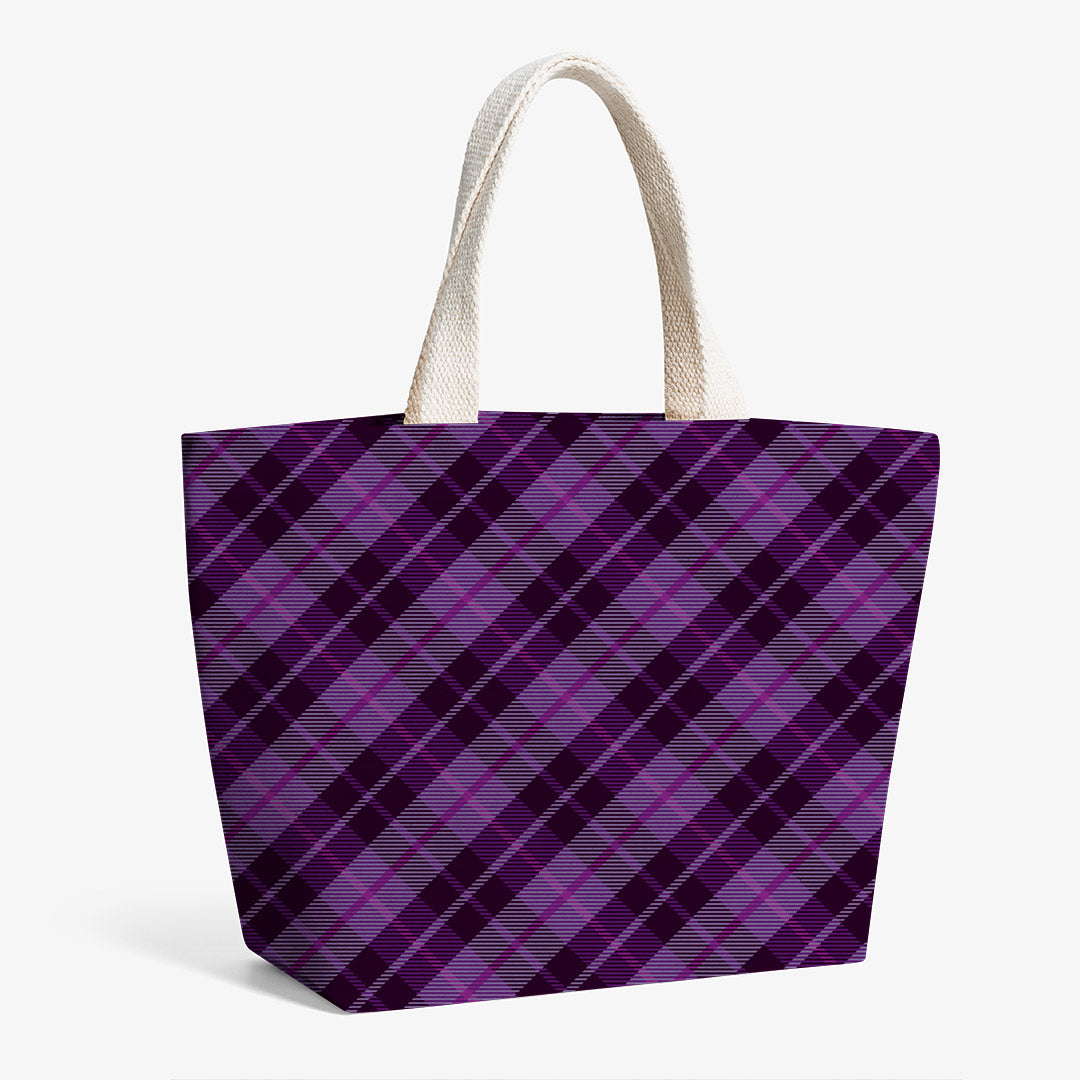 Purple Plaid Fabric 1442
