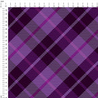 Purple Plaid Fabric 1442