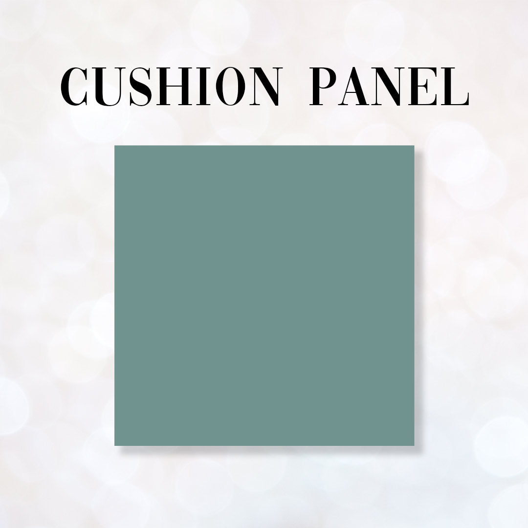 CUSHION CO-ORD Quilted Hummingbird Green Fabric Panel
