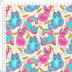 Candy Cats Fabric