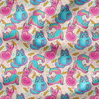 Candy Cats Fabric