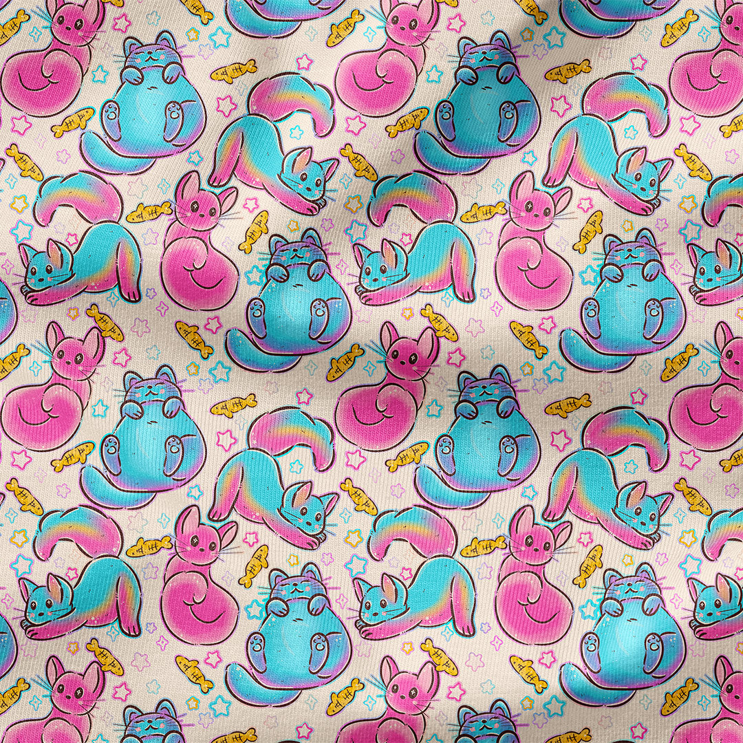 Candy Cats Fabric