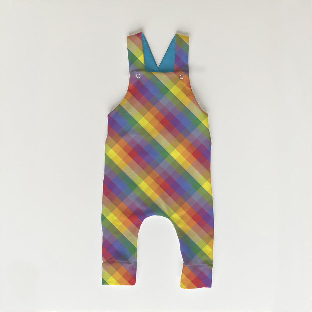 Rainbow Checks Plaid Fabric