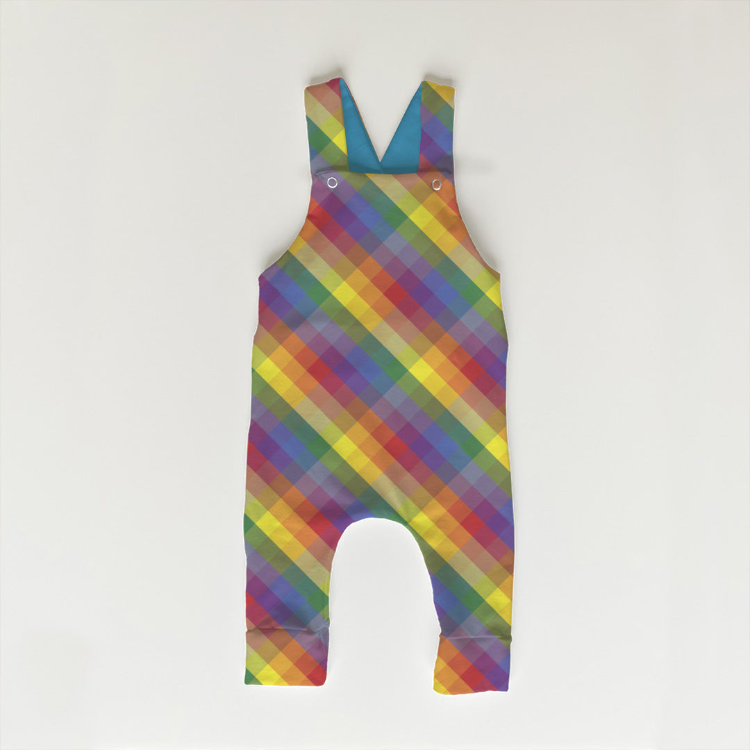 Rainbow Checks Plaid Fabric