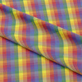 Rainbow Checks Plaid Fabric