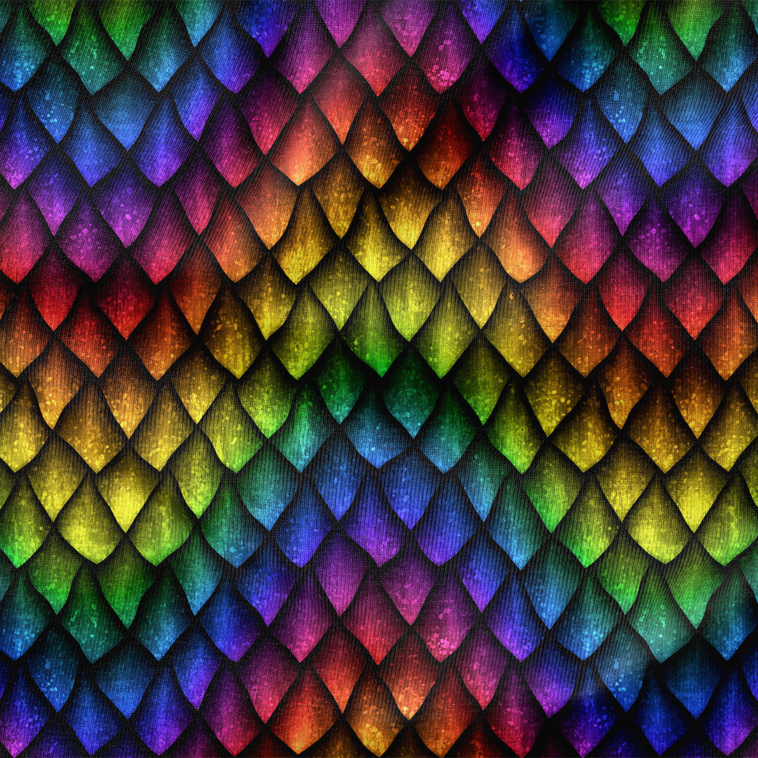 Rainbow Dragon Scales Fabric