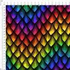 Rainbow Dragon Scales Fabric