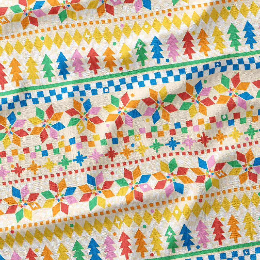 Rainbow Fairisle Fabric
