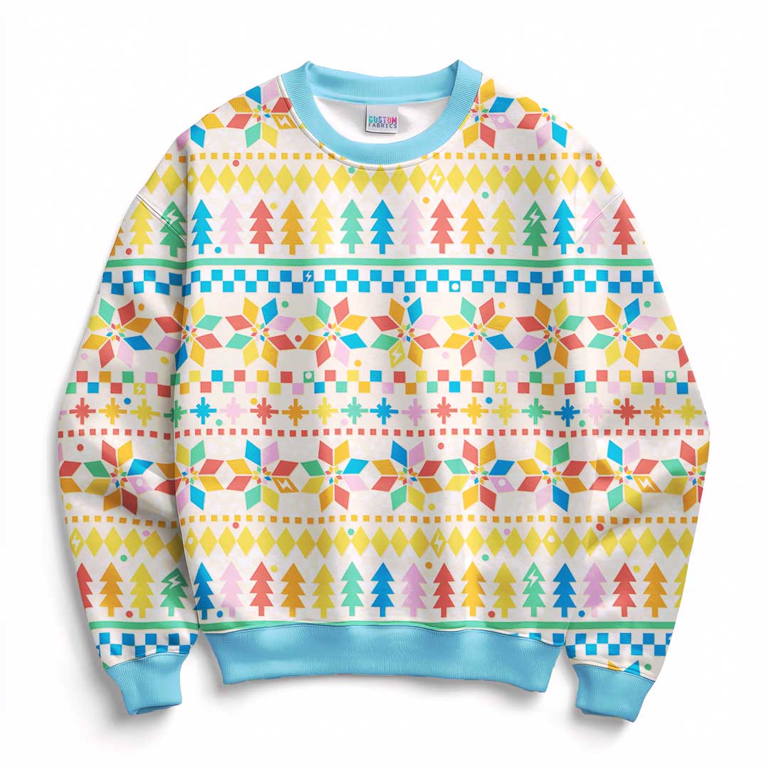 Rainbow Fairisle Fabric