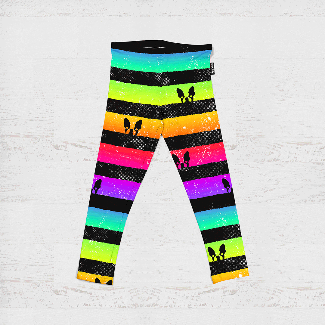 Rainbow Frenchie Fabric