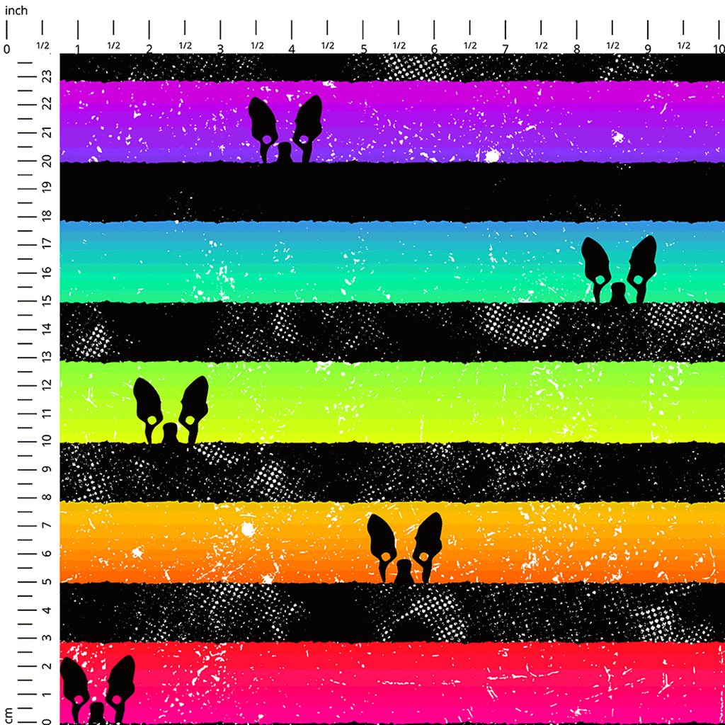 Rainbow Frenchie Fabric