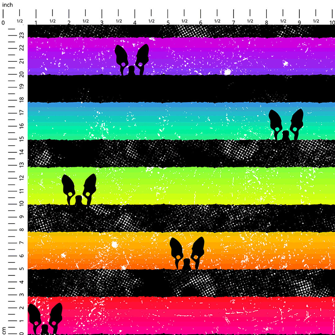 Rainbow Frenchie Fabric