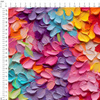Rainbow Petals Fabric