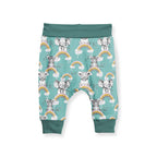 Rainbow Safari Babies Teal Fabric