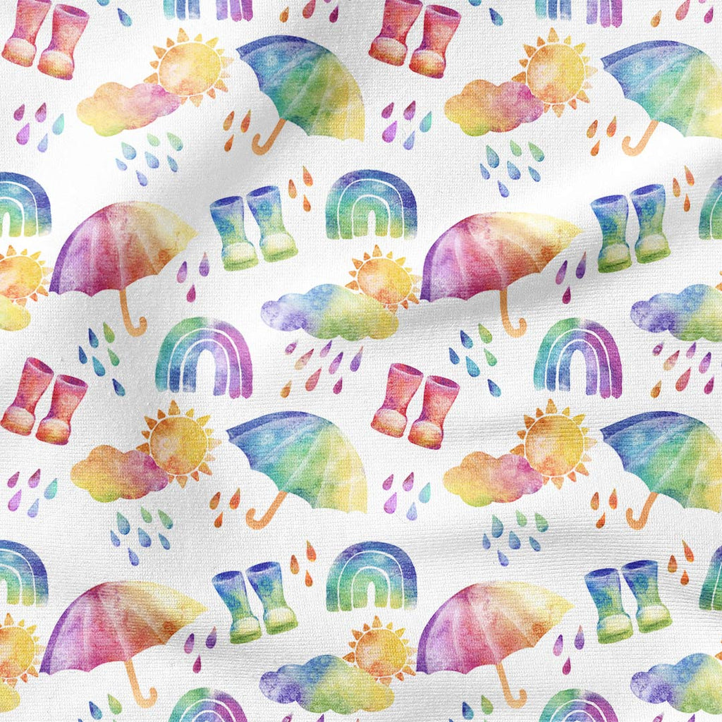 Rainbow Showers Fabric