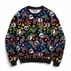 Rainbow Skulls Fabric