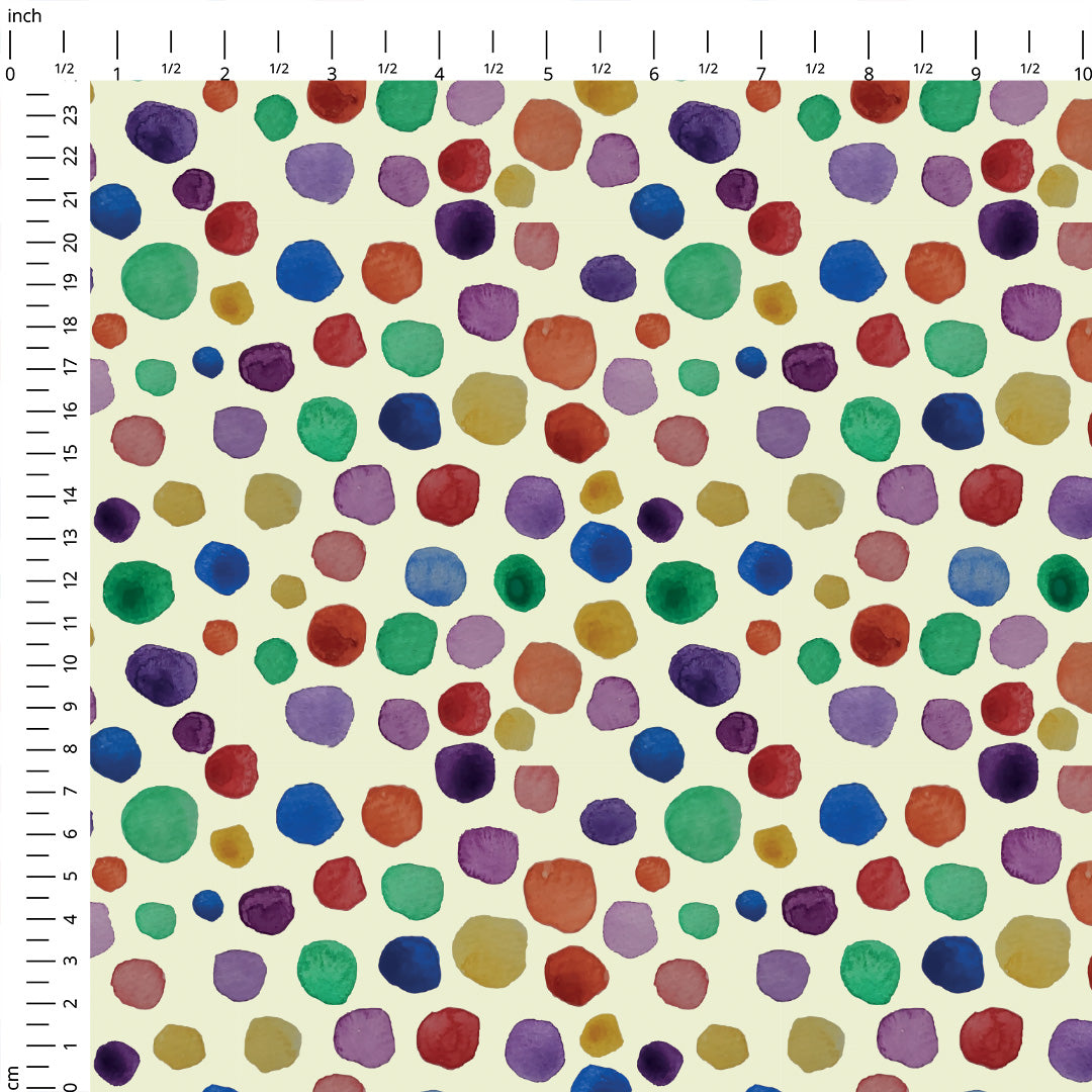 Rainbow Spots Fabric