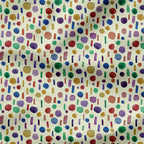Rainbow Spots and Dashes Fabric