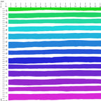 Irregular Rainbow Stripes Fabric