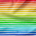 Irregular Rainbow Stripes Fabric