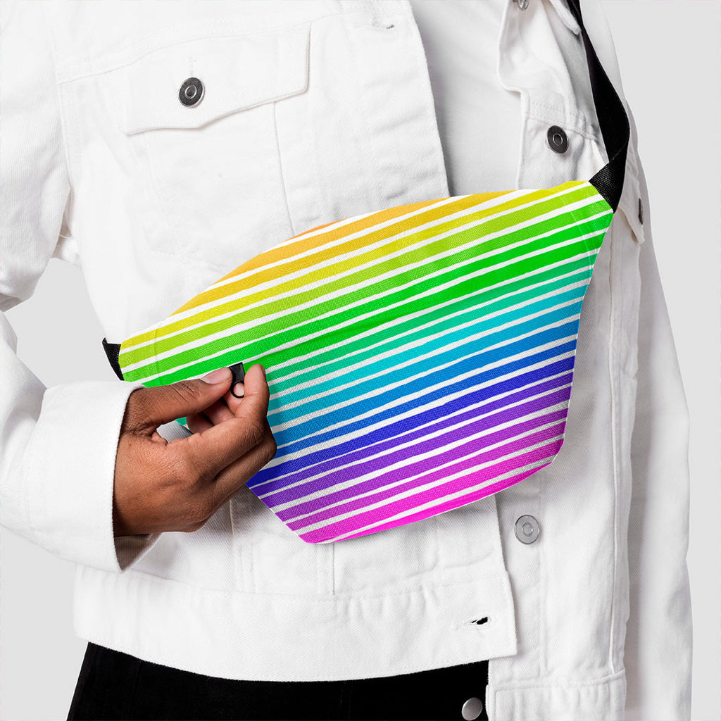 Irregular Rainbow Stripes Fabric