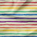 Watercolour Rainbow Stripes Fabric