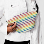 Watercolour Rainbow Stripes Fabric