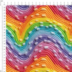 Rainbow Threads Embroidery Fabric
