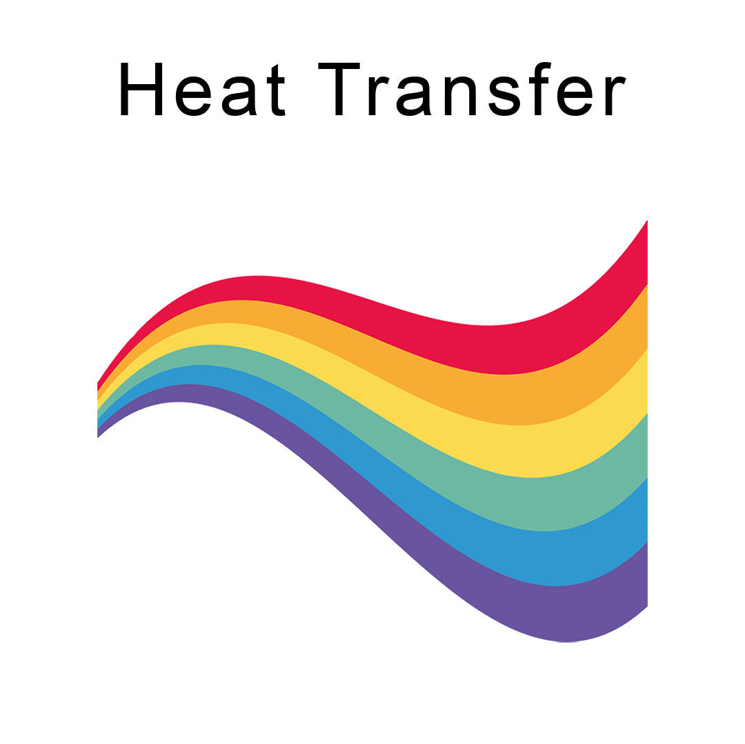Rainbow Wave Iron on Fabric Heat Transfer DTF-145