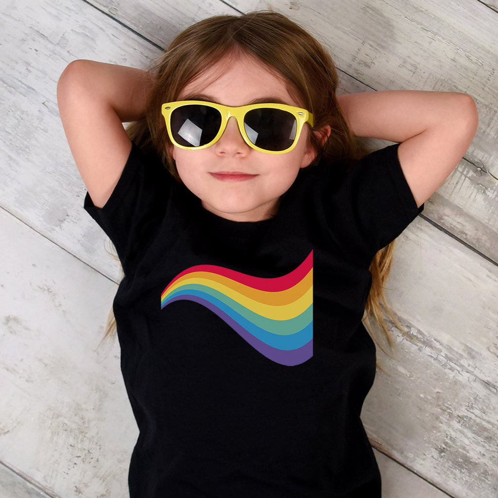 Rainbow Wave Iron on Fabric Heat Transfer DTF-145