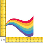 Rainbow Wave Iron on Fabric Heat Transfer DTF-145