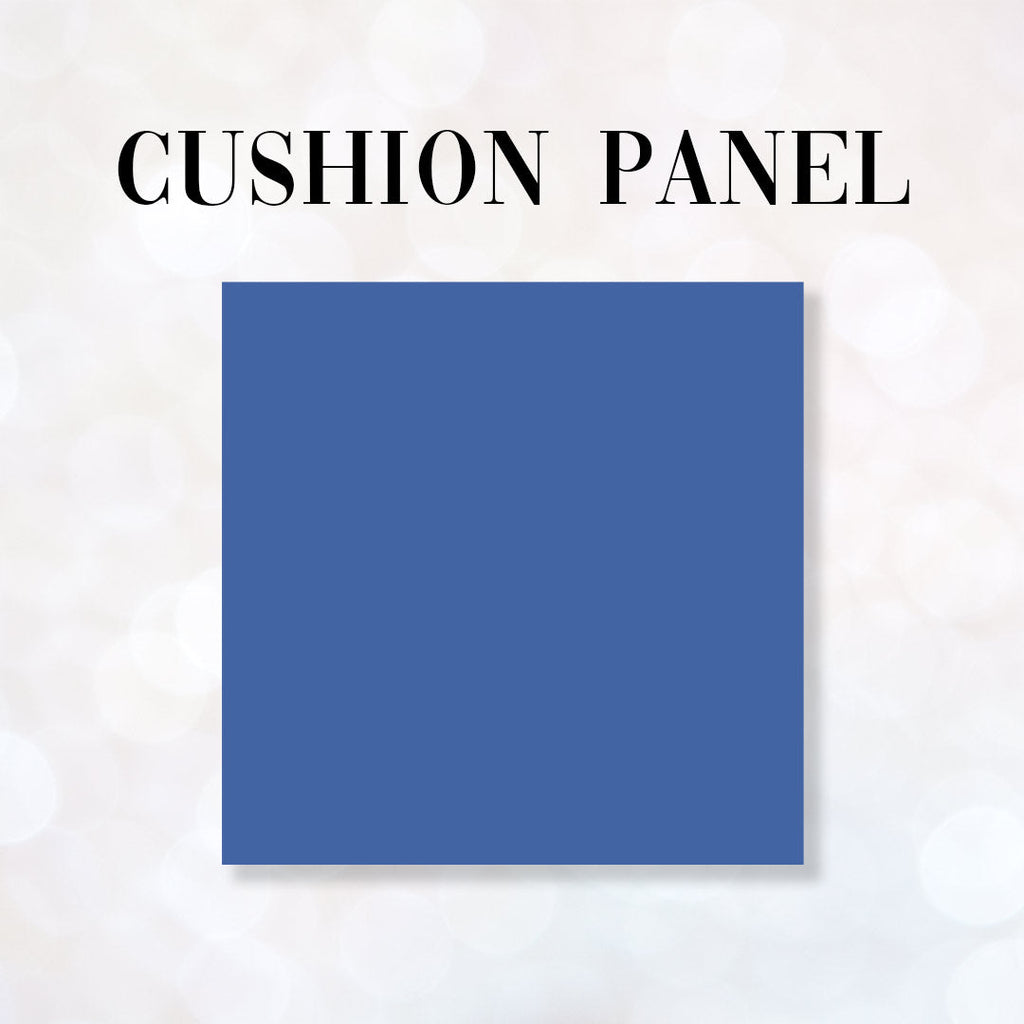 CUSHION CO-ORD Rainbow Flowers and Navy Fabric Panel