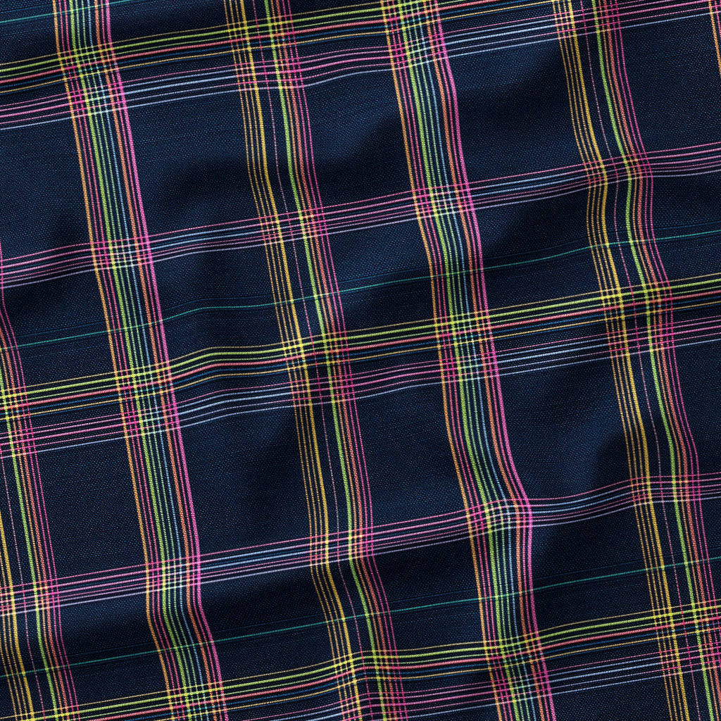 Rainbow Thread Plaid Fabric 1466