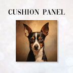 CUSHION Fabric Panel Rat Terrier Dog