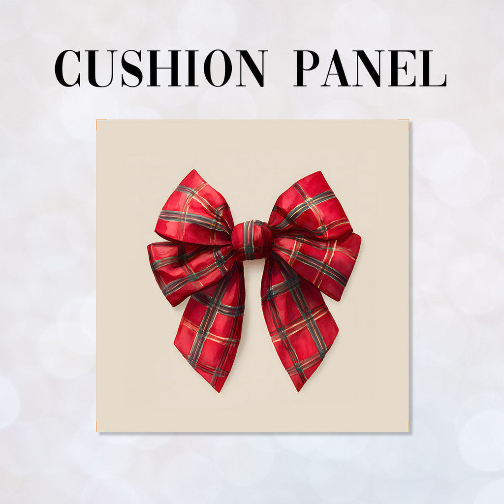 CUSHION Panel Red Bow CP-807