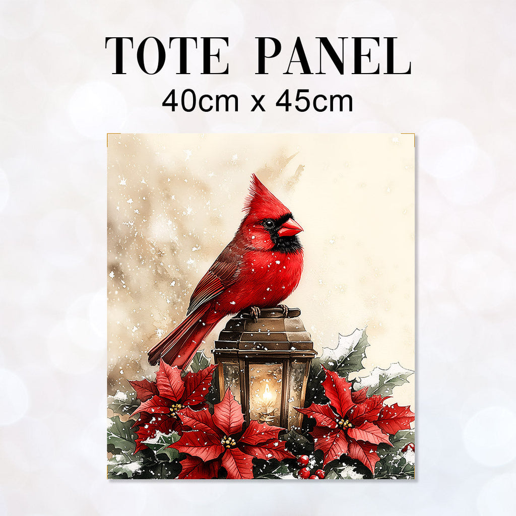 TOTE Panel Red Cardinal Lantern TP-852