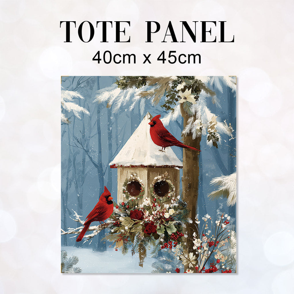 TOTE Panel Red Cardinals Birdhouse TP-853