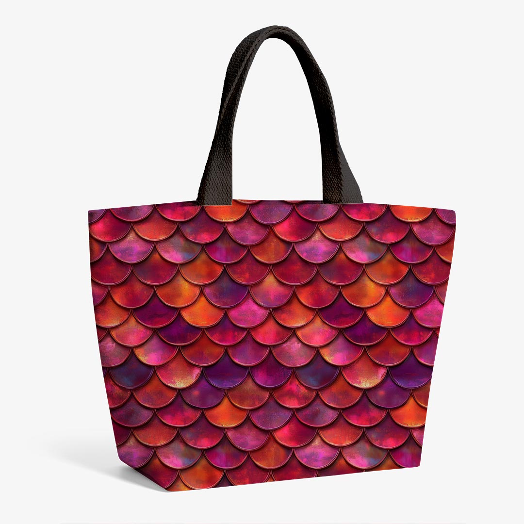 Red Dragon Scales Fabric