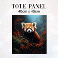 TOTE Red Panda Fabric Bag Panel