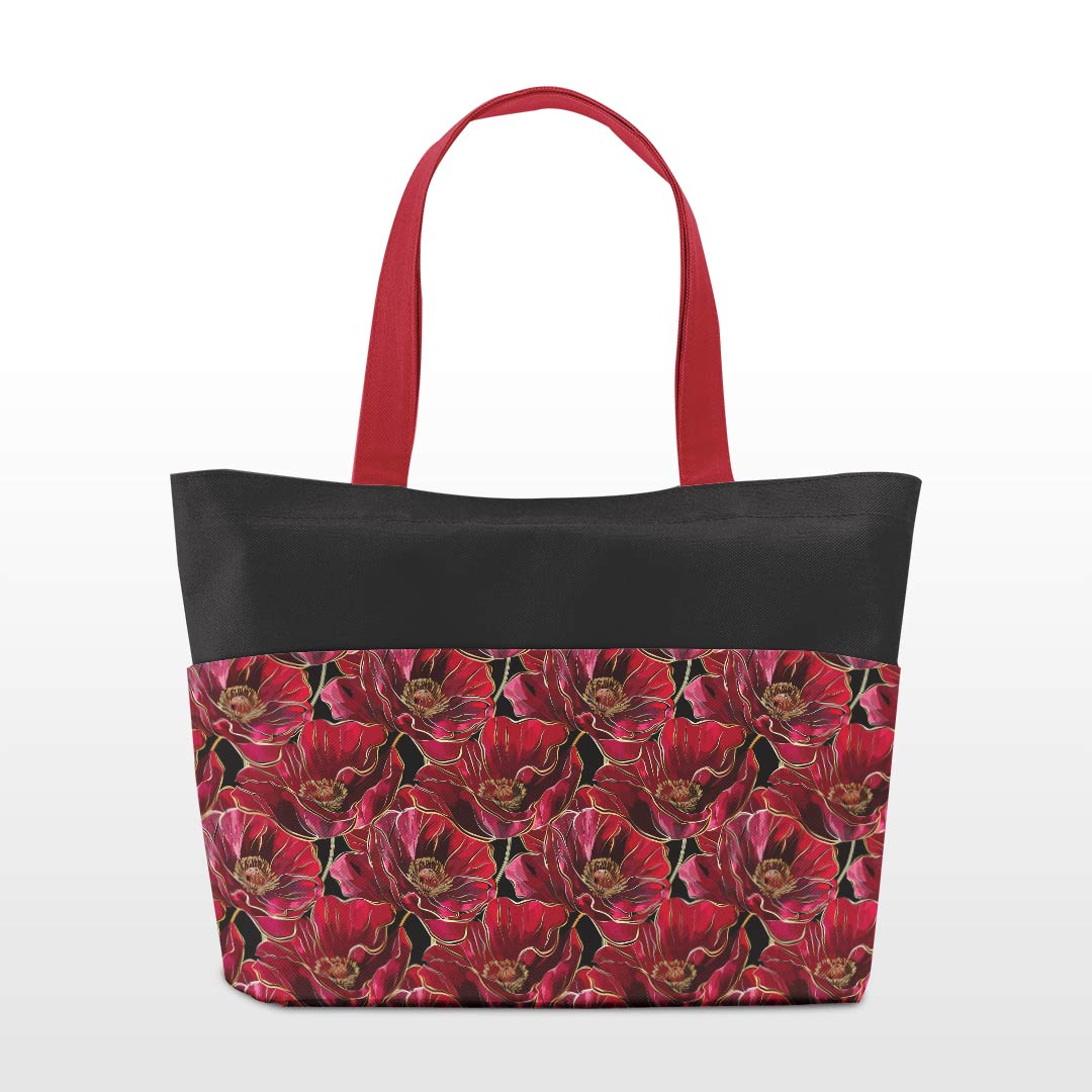 Red Poppies Fabric