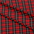 Red and Black Plaid Fabric 1431