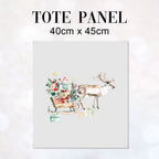 TOTE Panel Reindeer and Sledge Grey TP-840