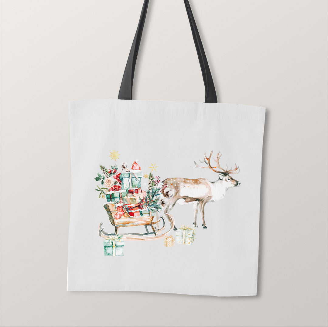 TOTE Panel Reindeer and Sledge Grey TP-840
